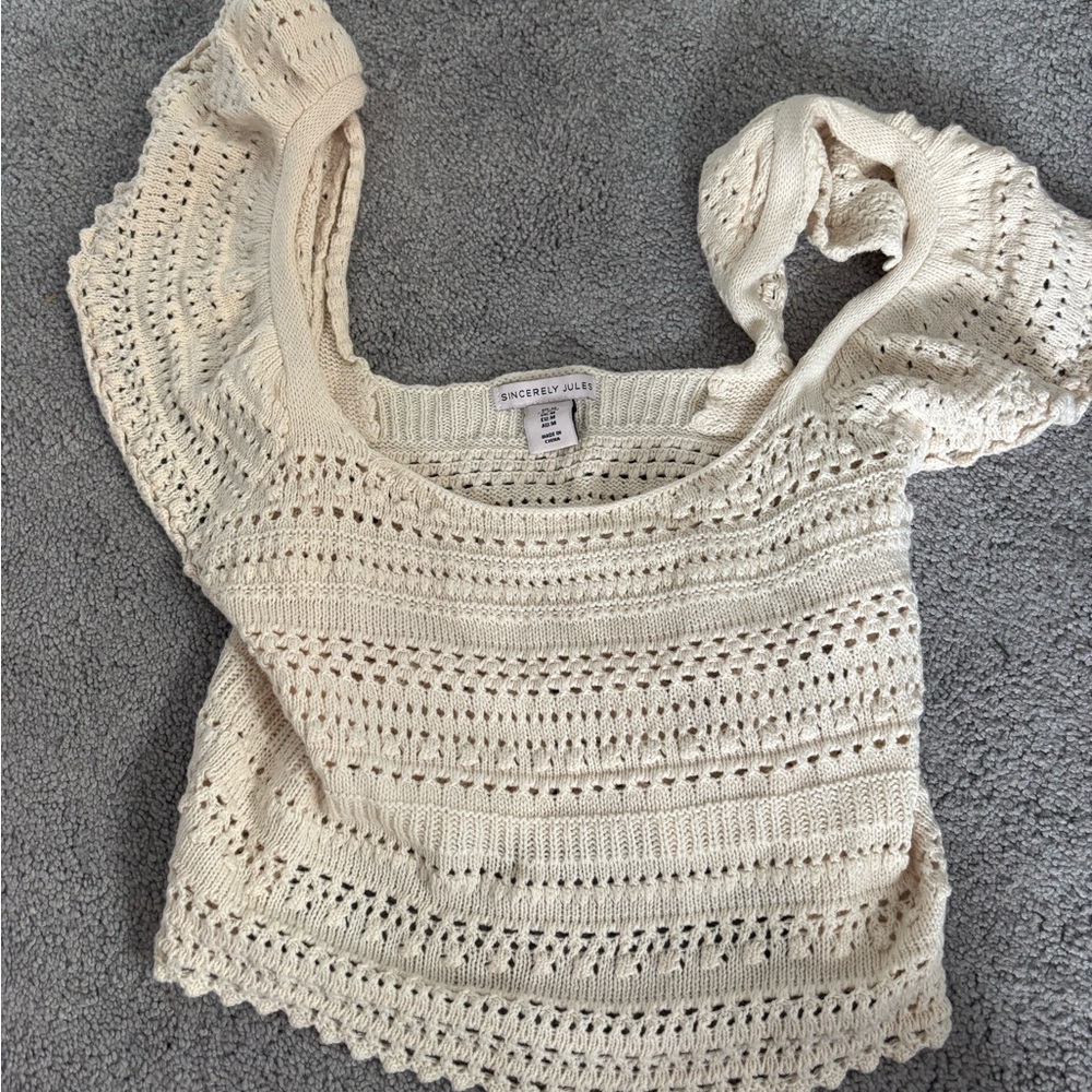 Sincerely Jules Ivory Knit Top